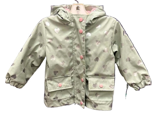 Green Print Infant Size 18 MO Rain Coat