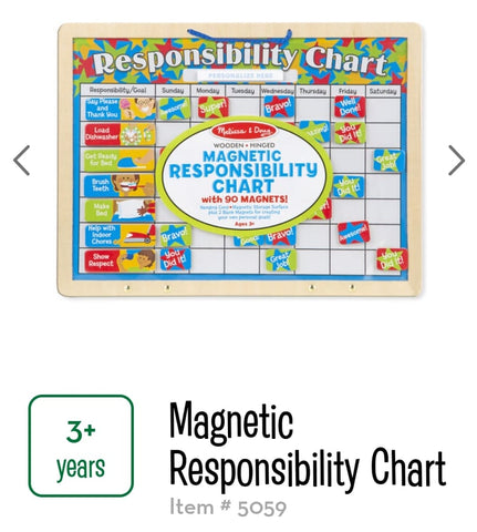 Melissa and Doug Magnetic Responsibility Chart